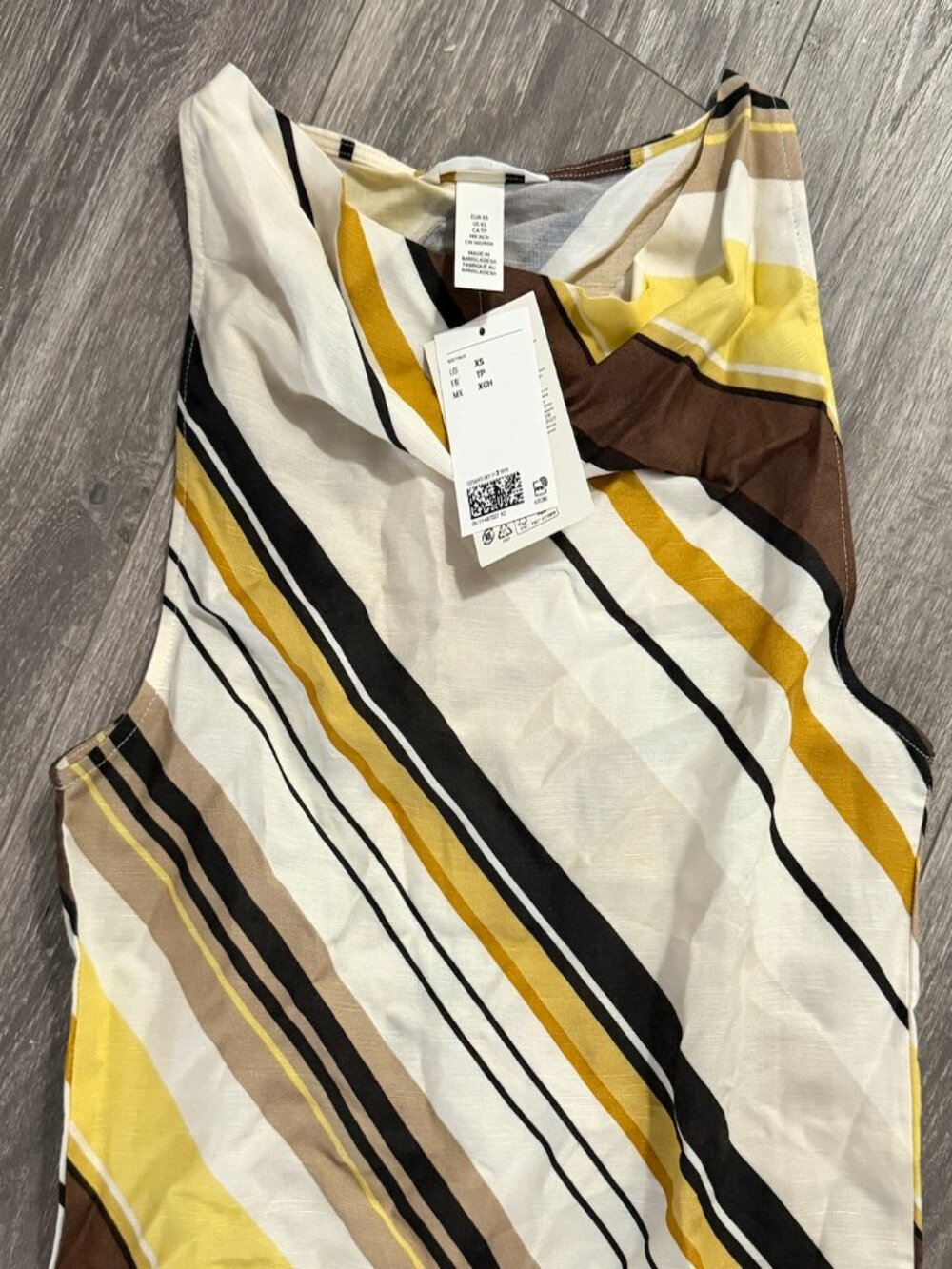 HM Stripe Linen Top - NWT